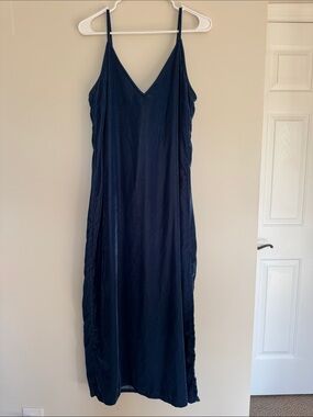 Old Navy Navy Blue Slip Dress